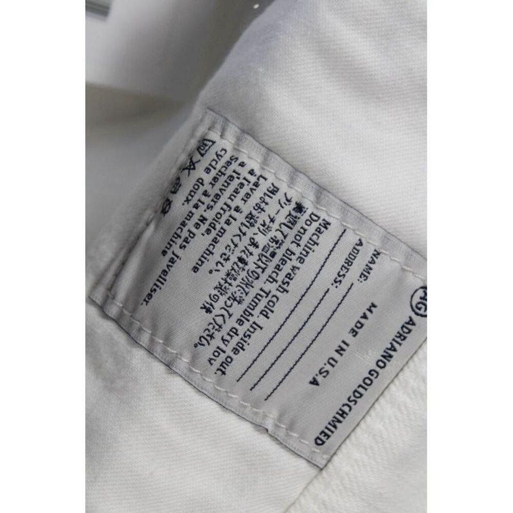 Adriano Goldschmied Womens Cotton Zip Button Lined Shorts White Size EUR 29 - Picture 6 of 7